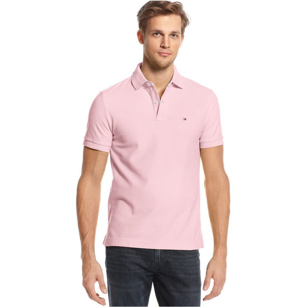 Tommy Hilfiger Classic Fit Pink Polo Shirt  XXL